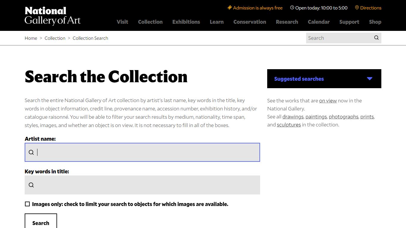 Collection Search - National Gallery of Art